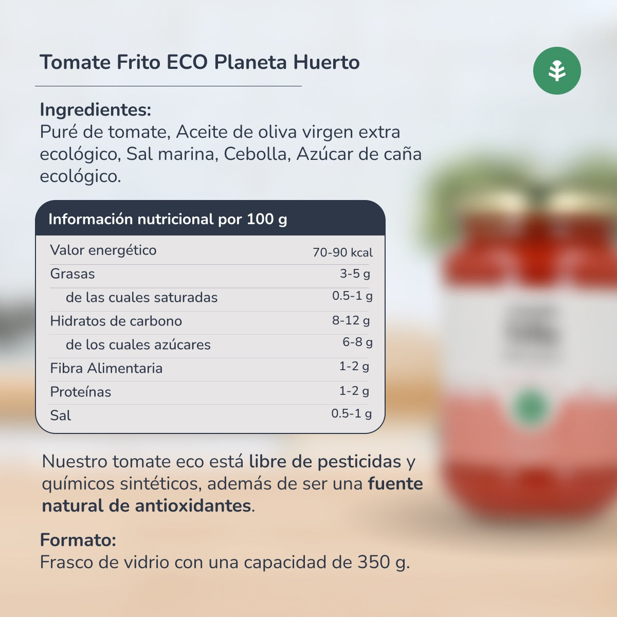 Tomaat Frito ECO Planeta Huerto 350 g