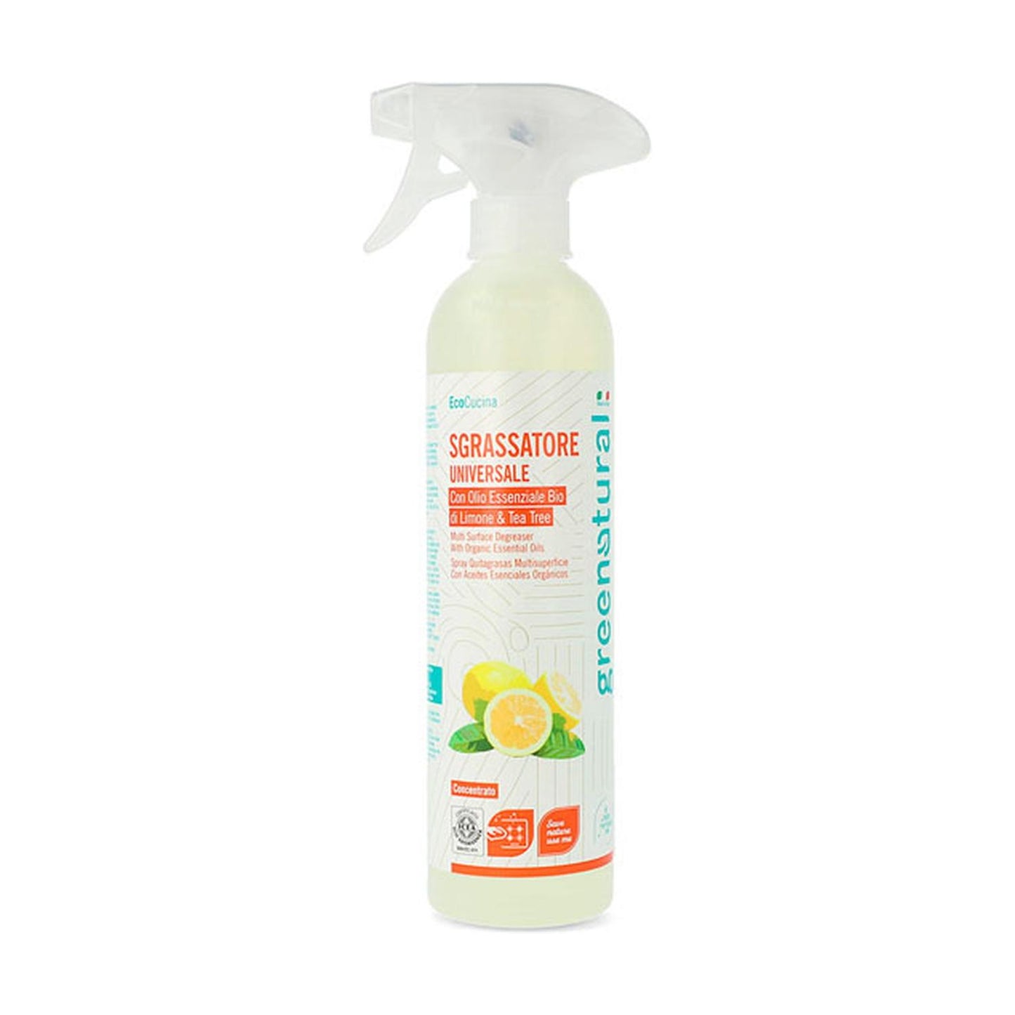 Spray sgrassante igienizzante Greenatural 500 ml