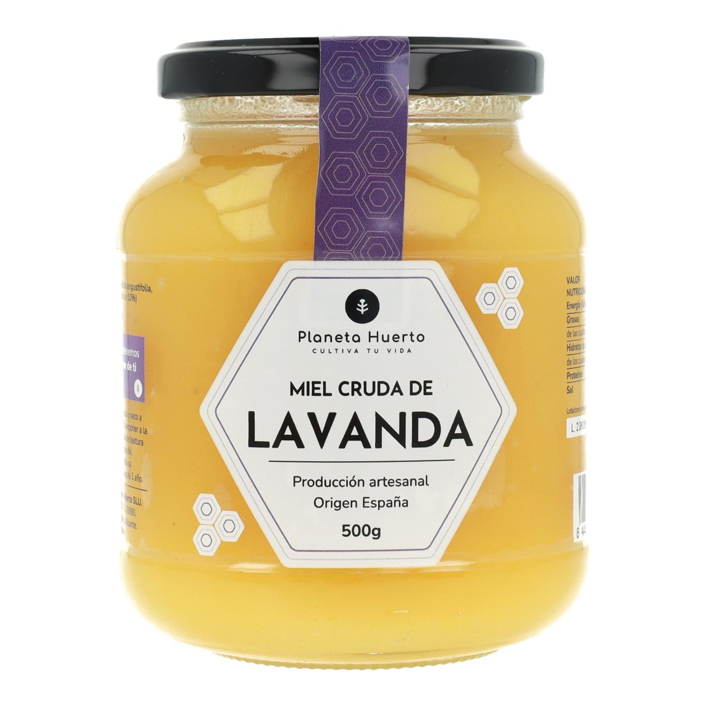 Rå lavendelhonung Planeta Huerto 500 g