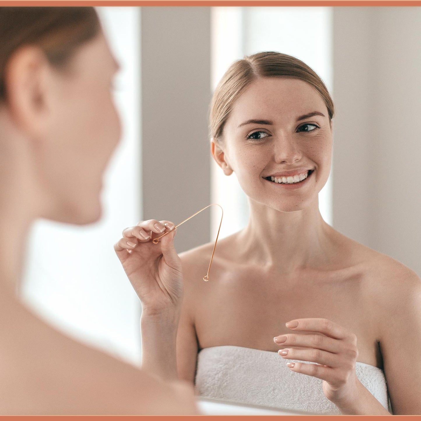 Skrobaczka do języka miedziana Arista ayurveda