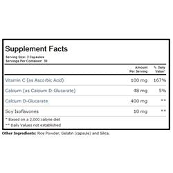 D-glucarate calcium 400 mg Solaray, 60 caps