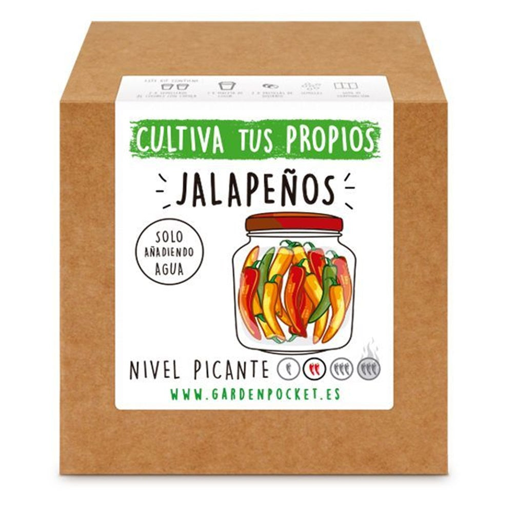 Pocket-kiemkistje voor het kweken van "Jalapeños" Garden Pocket