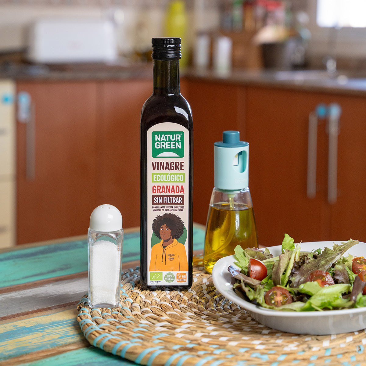 Ocet z granatów Bio niefiltrowany NaturGreen 500 ml