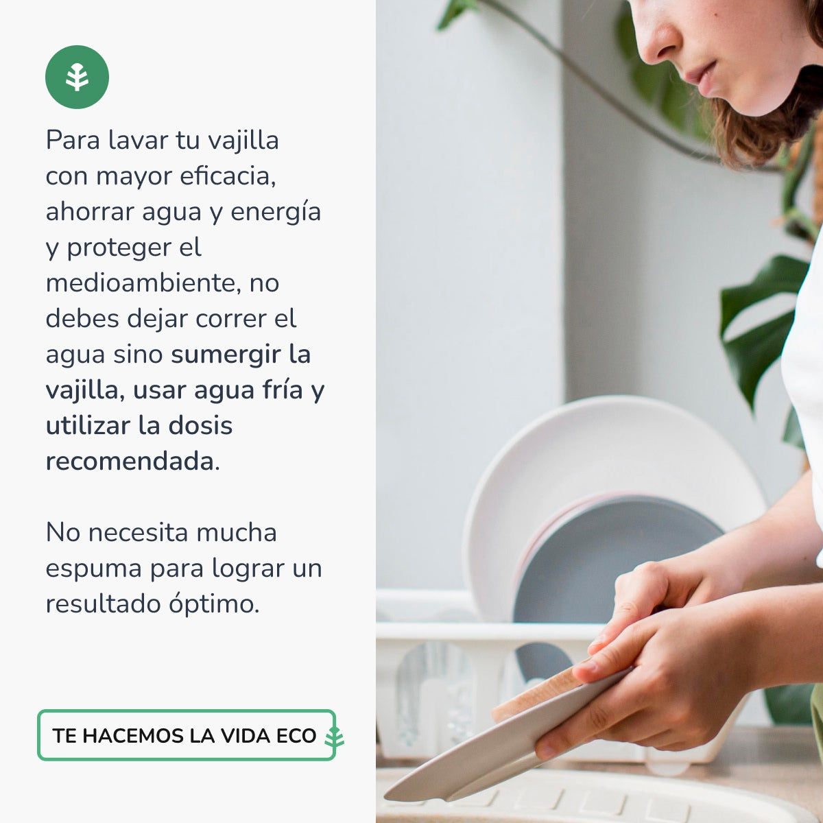 Hypoallergenic manual dishwasher fragrance-free ECO Planeta Huerto 750 ml