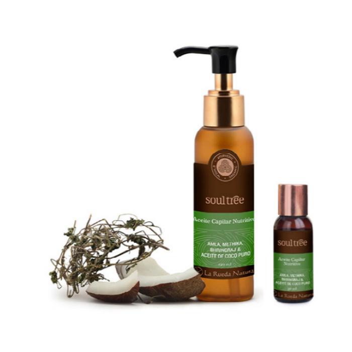 Ayurvedische voedende haarolie voor alle haartypes Soultree 125 ml Dispenser