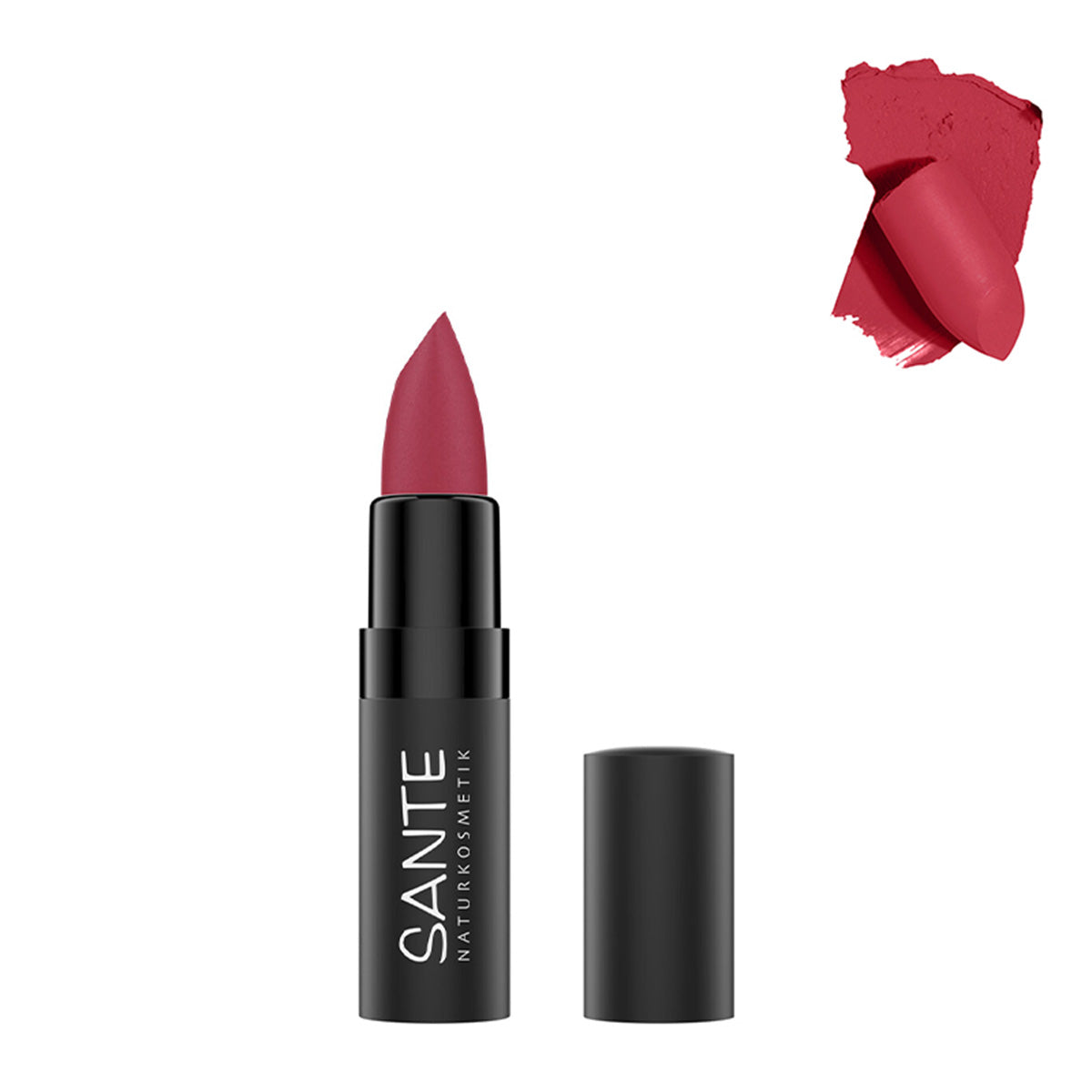 Rouge à lèvres mat 06 Intense Cherry, Sante, 4,5 g