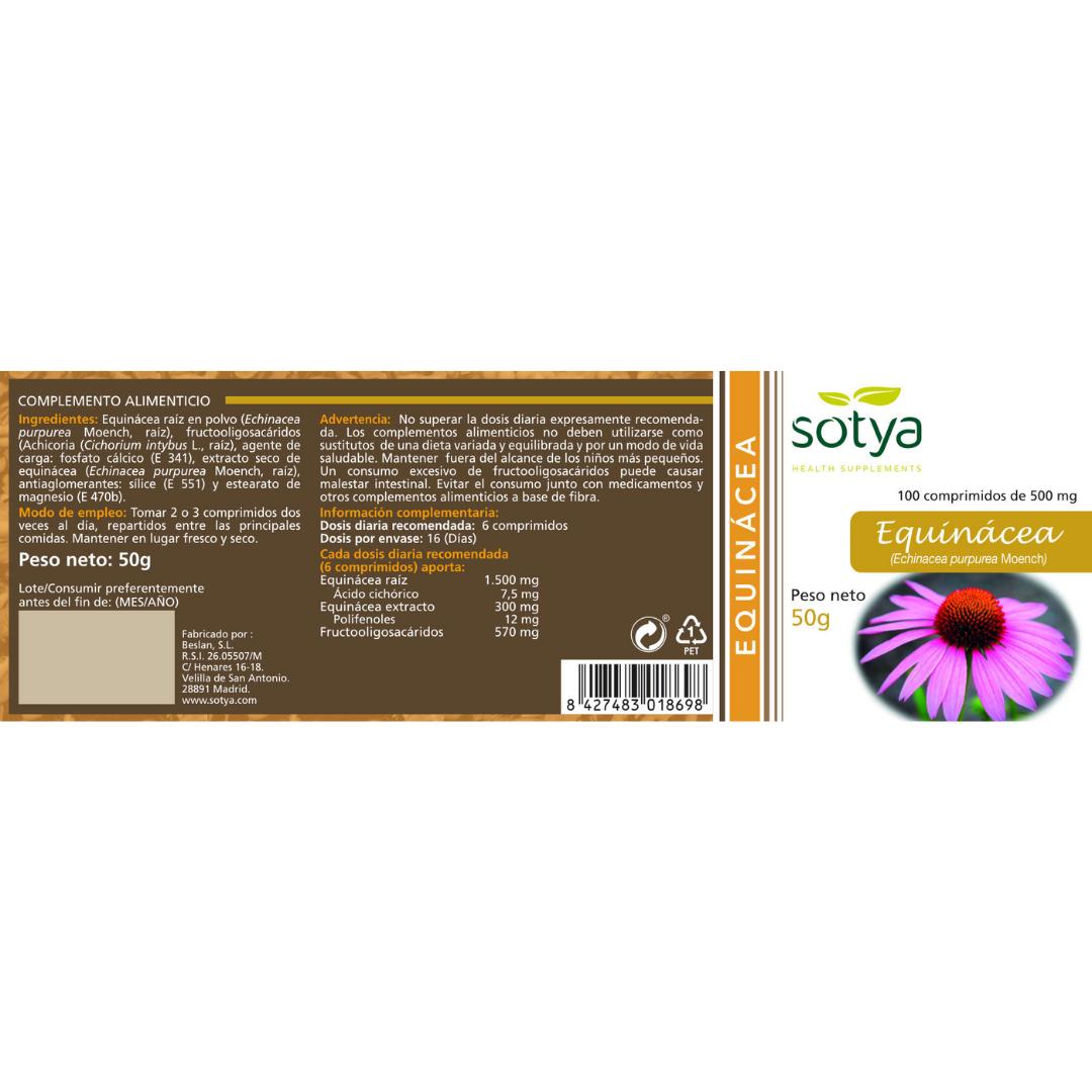 Echinacea 500 mg Sotya, 100 tablets