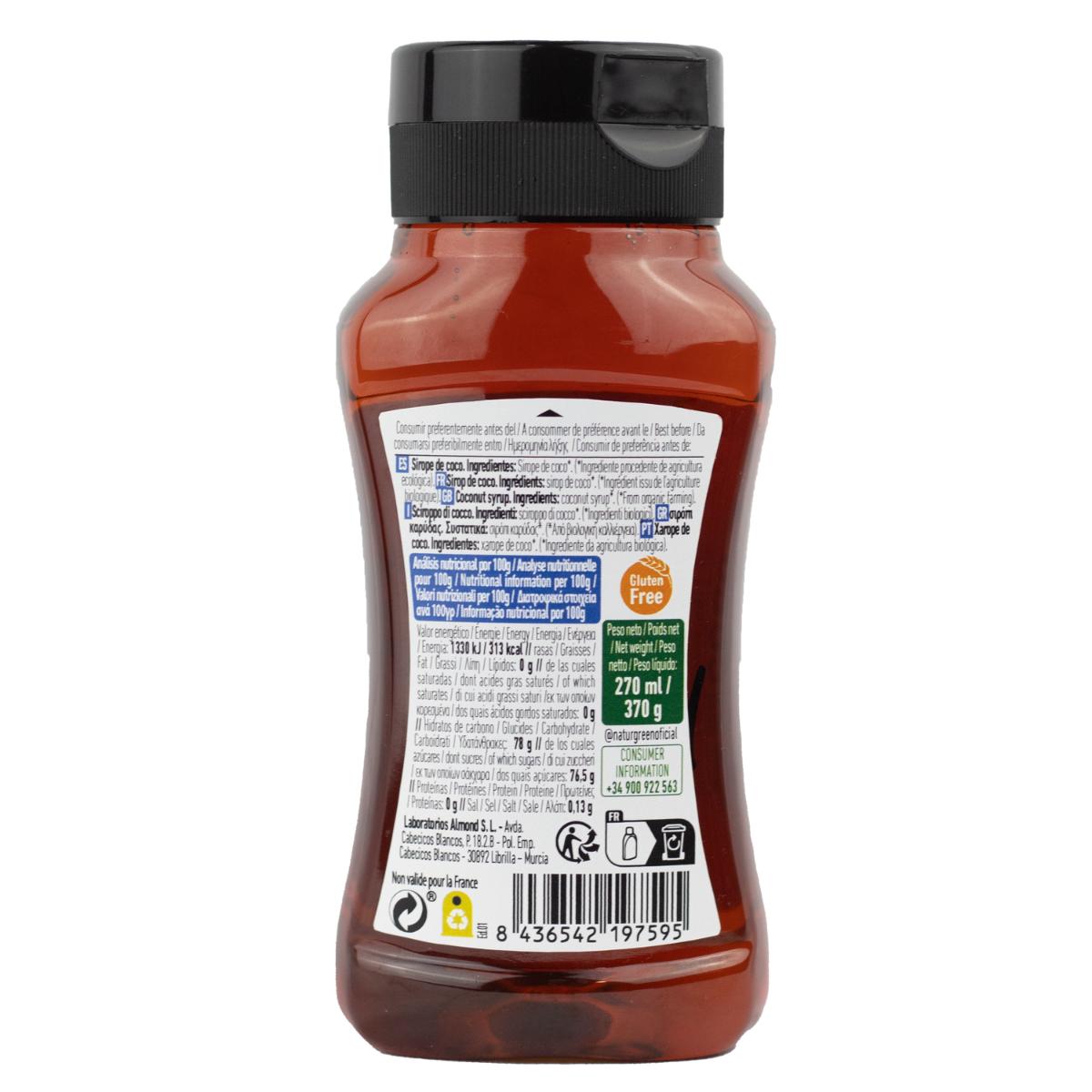 Biologische kokossiroop Naturgreen 255 ml / 350 g