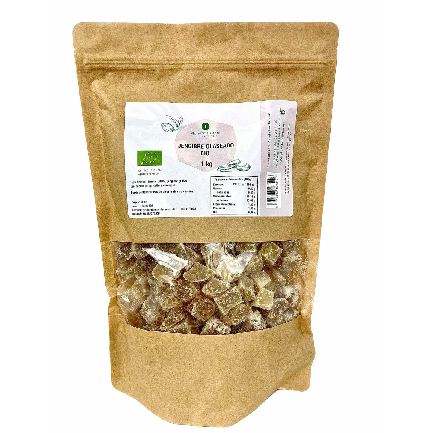 Ginger crystallised ECO Planeta Huerto 1 kg
