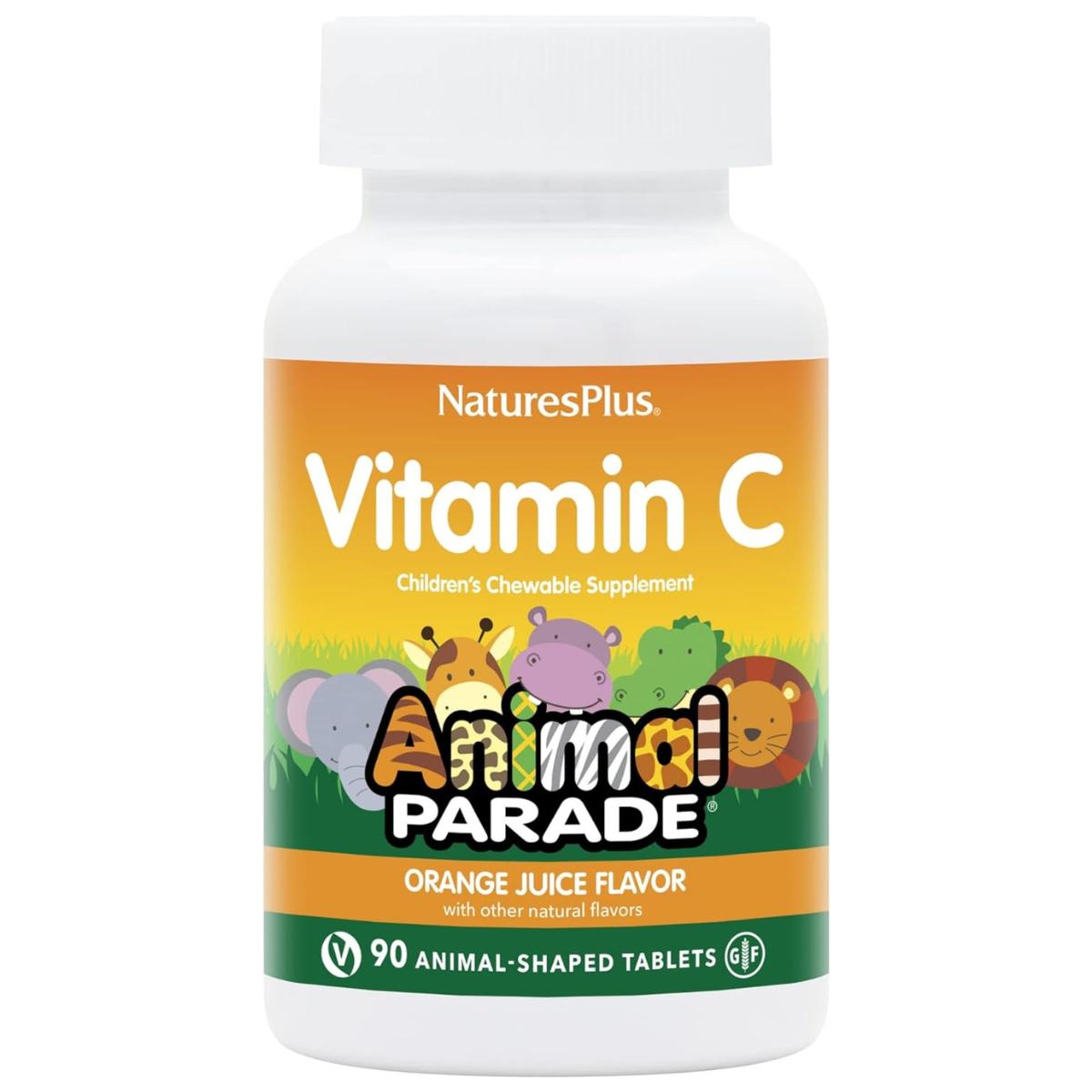 Nature's Plus Vitamin C Animal Parade, 90 chewable tablets