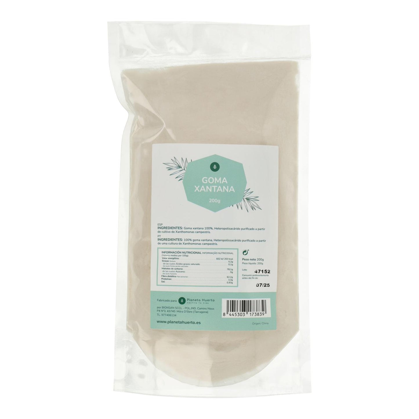 Glutenfreies Xanthangummi Planeta Huerto 200 g