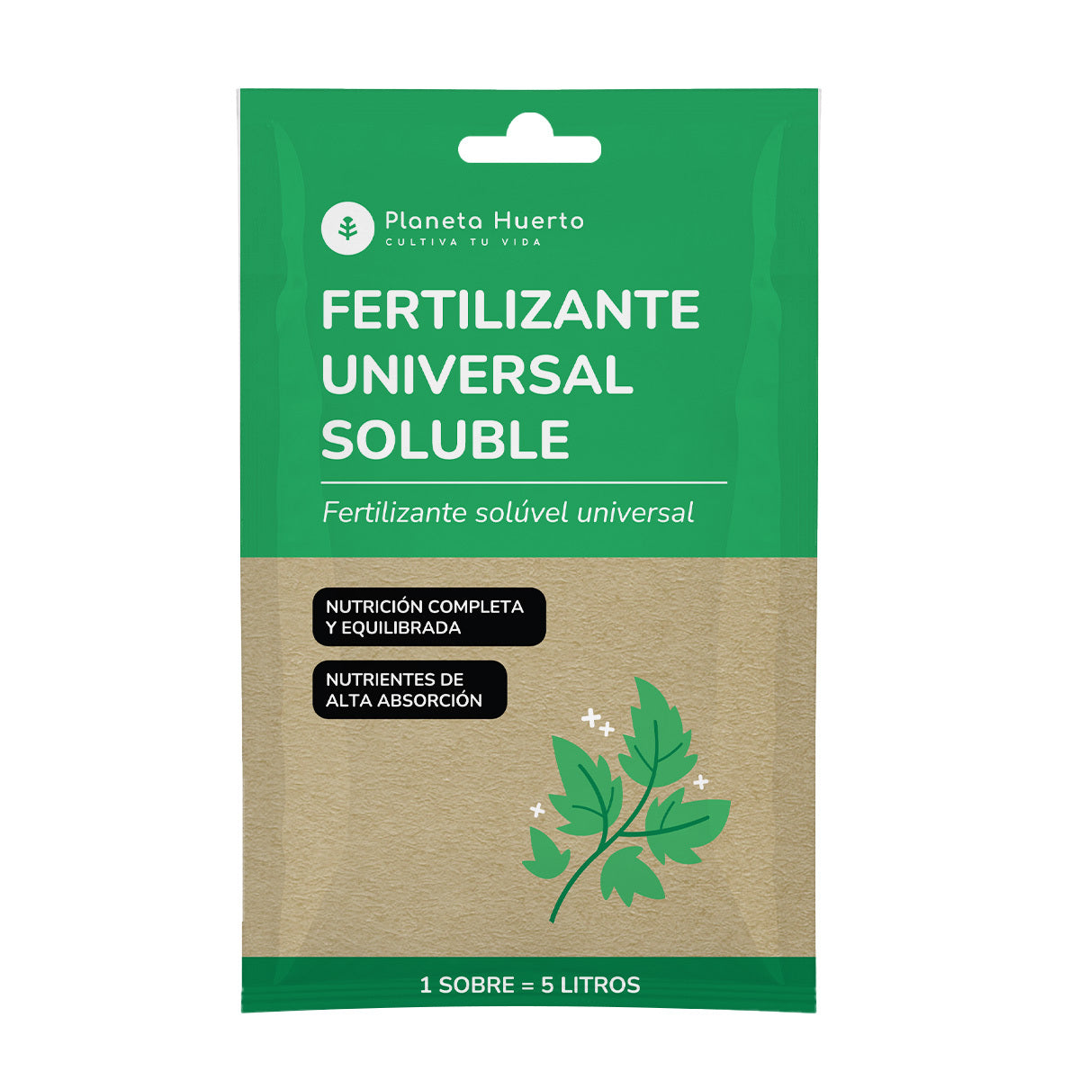 Uniwersalny nawóz Planeta Huerto Torebka na 5 l