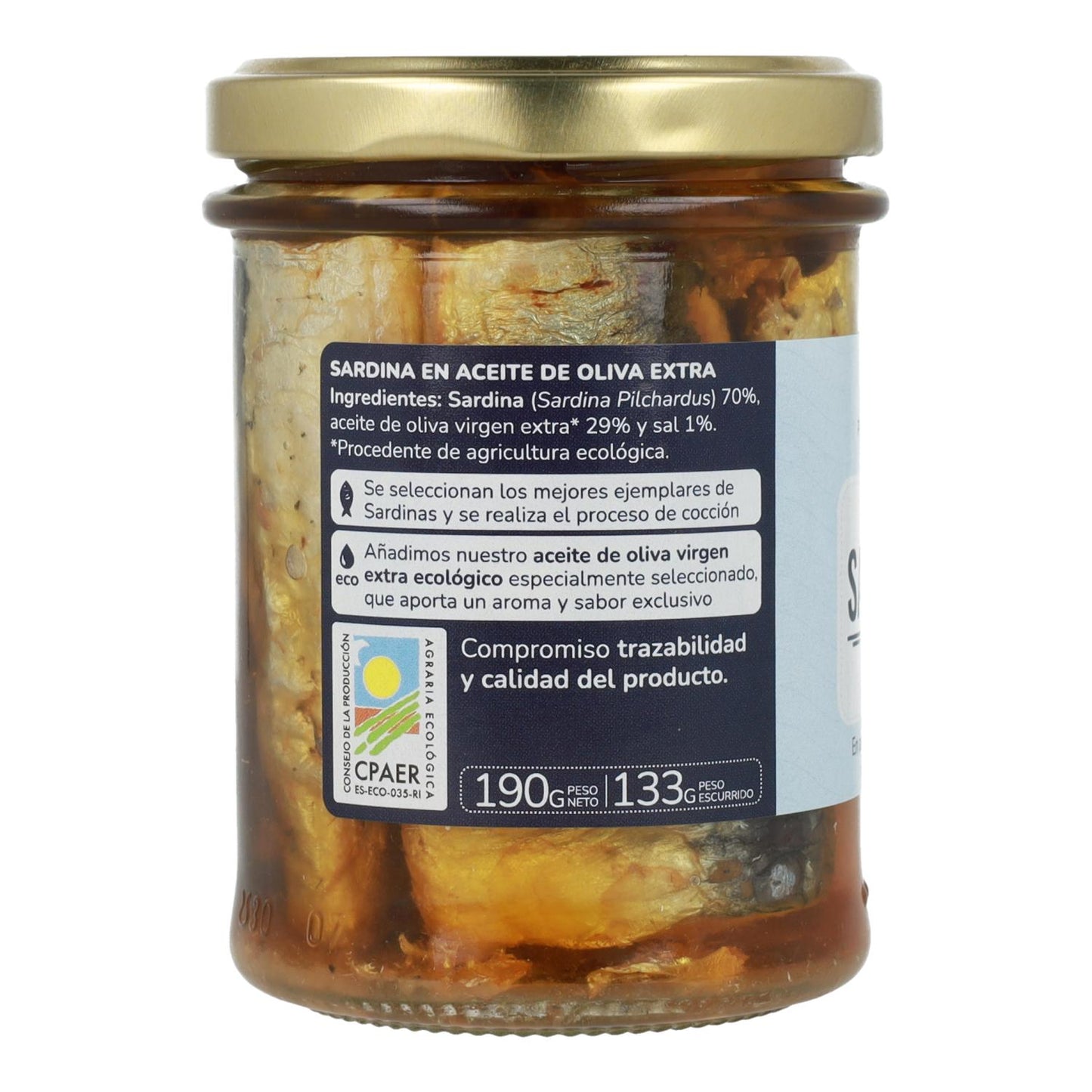 Sardiner i olivolja ECO Planeta Huerto 190 g