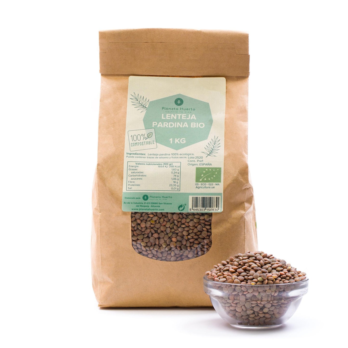 Lenticchie Pardina ECO Planeta Huerto 1kg