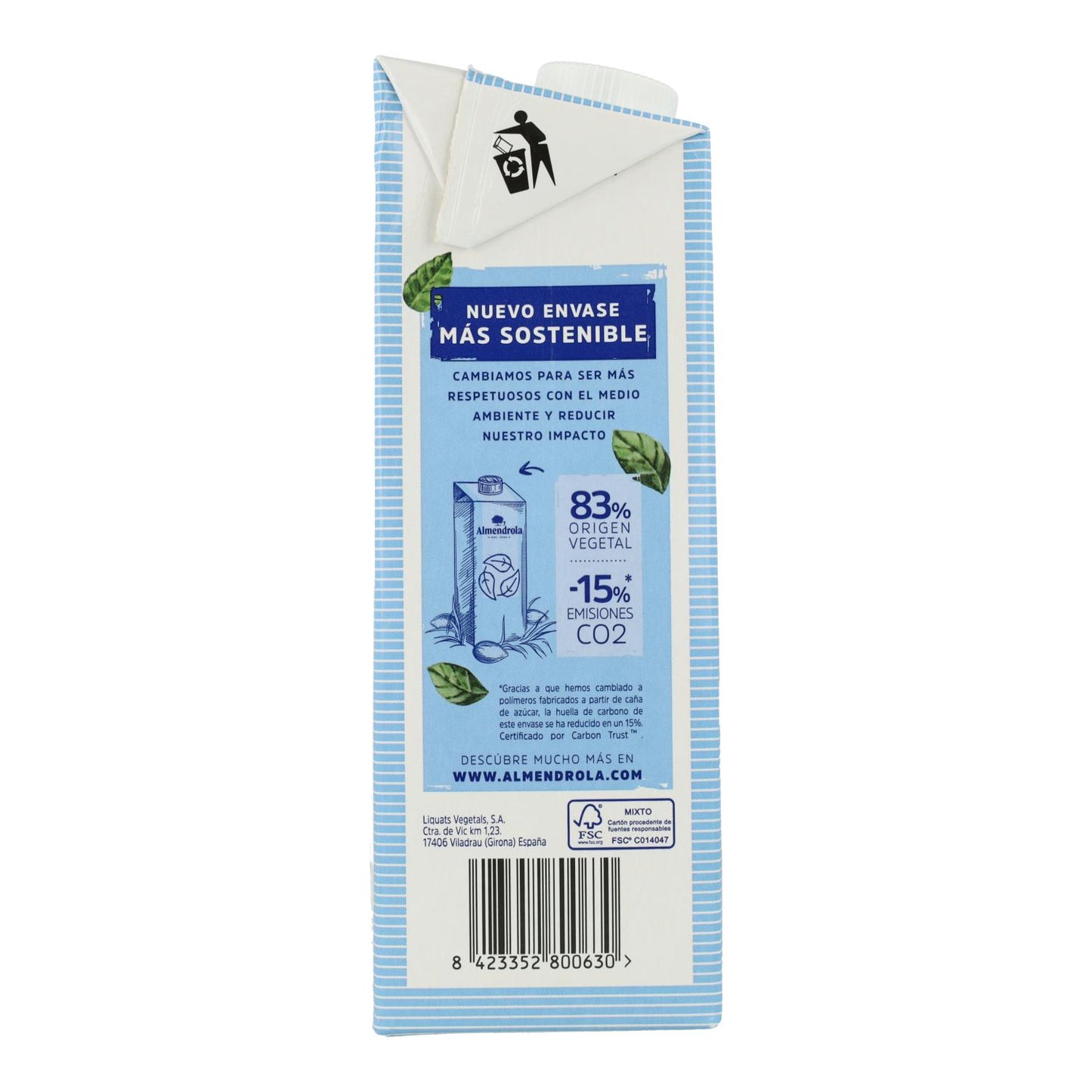 Napój migdałowy Barista bez cukru Almendrola 1 l