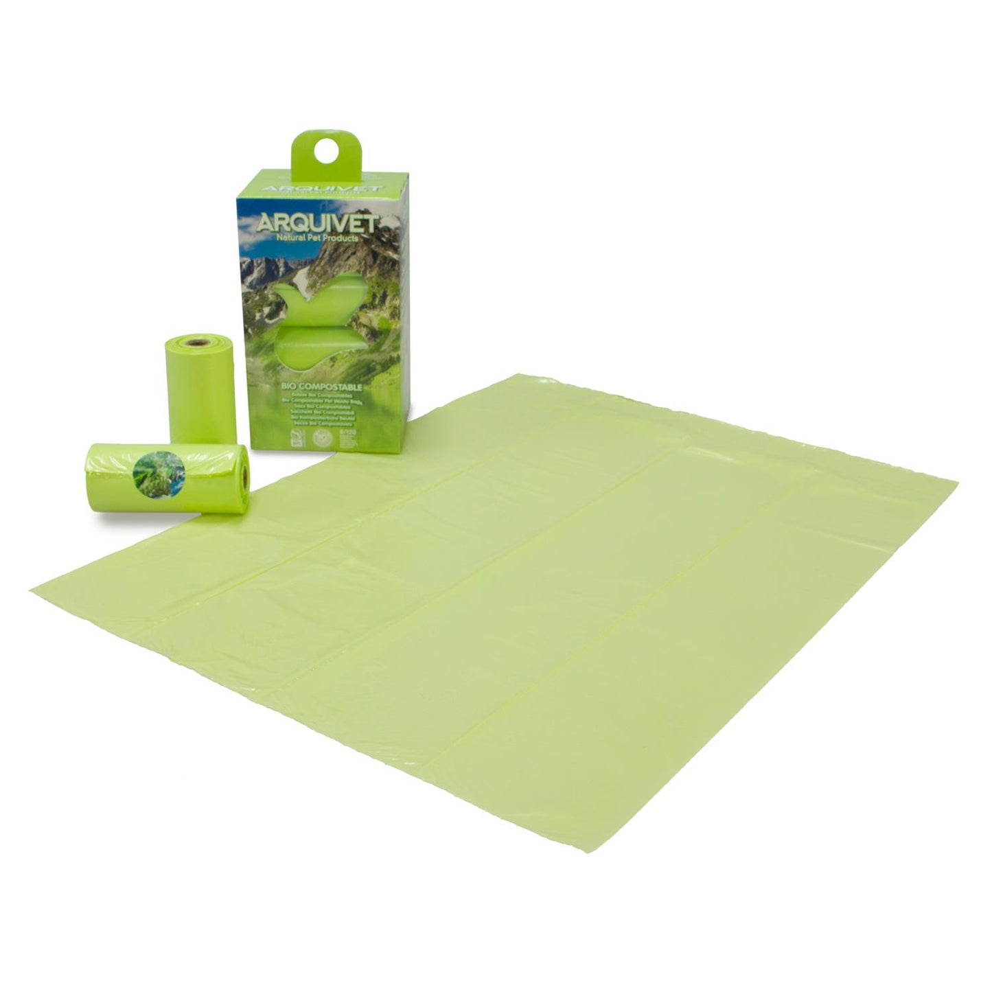 Biologisch afbreekbare poepzakjes Arquivet 8 rollen x 15 zakjes