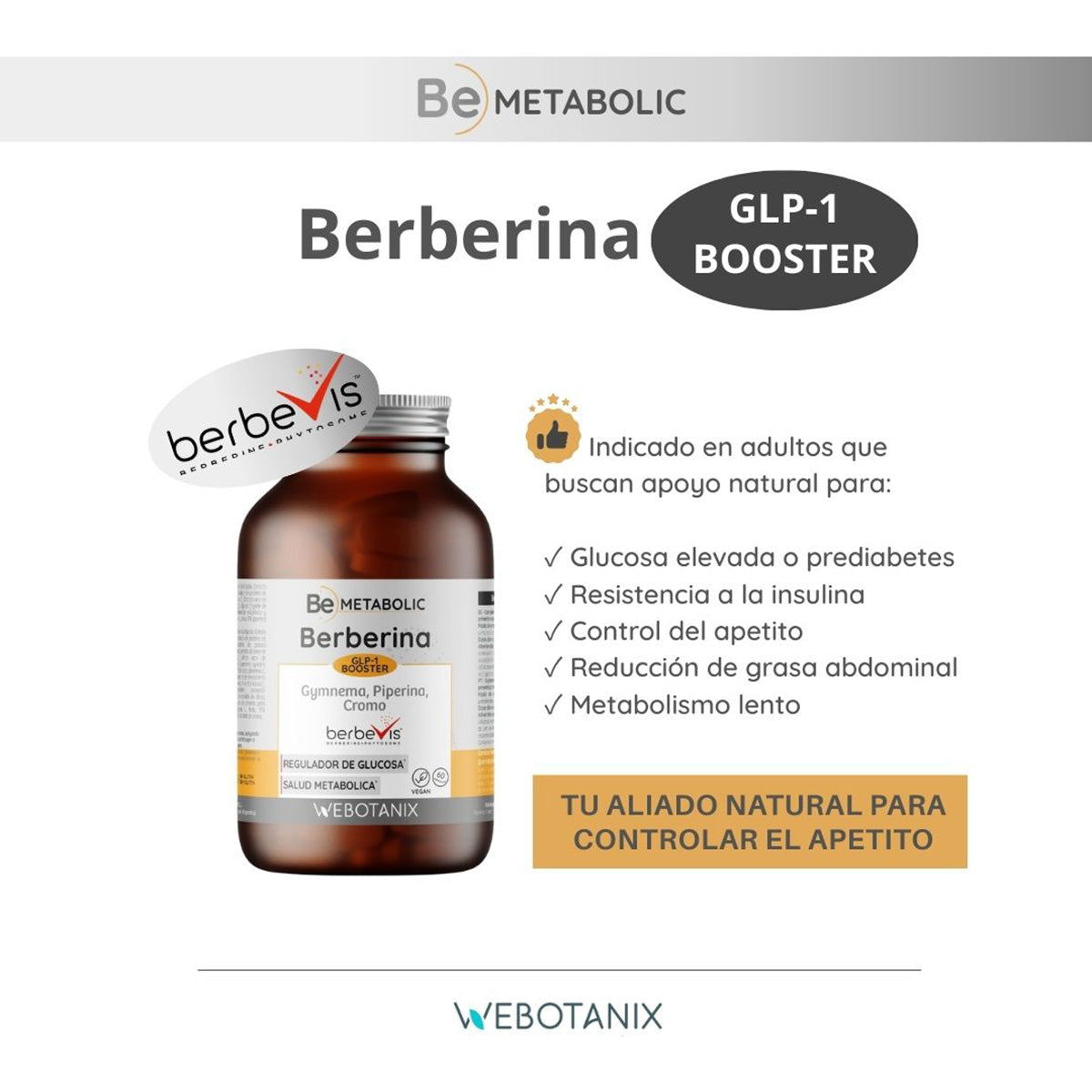 Berberyna BeMetabolic WeBotanix 60 kapsułek