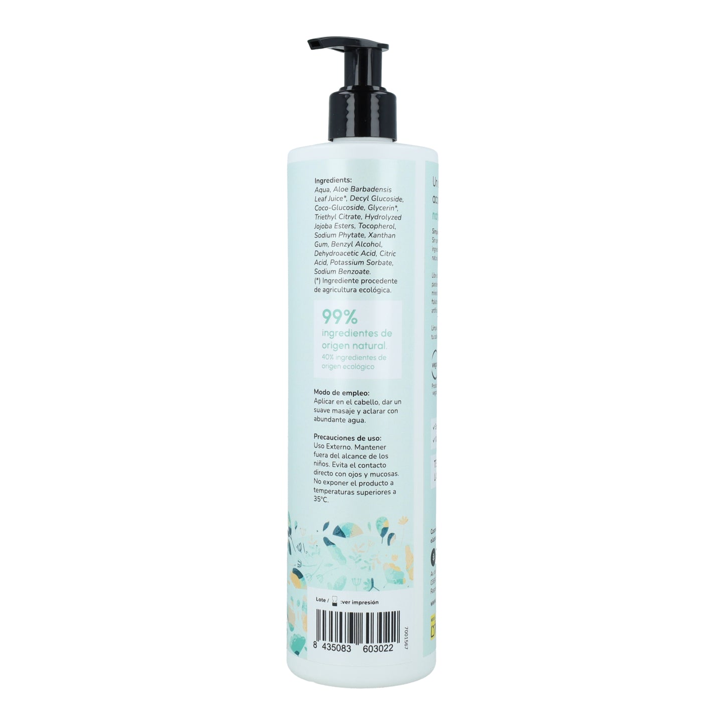 Unscented cosmetic pack: Gel, Shampoo and Conditioner Planeta Huerto