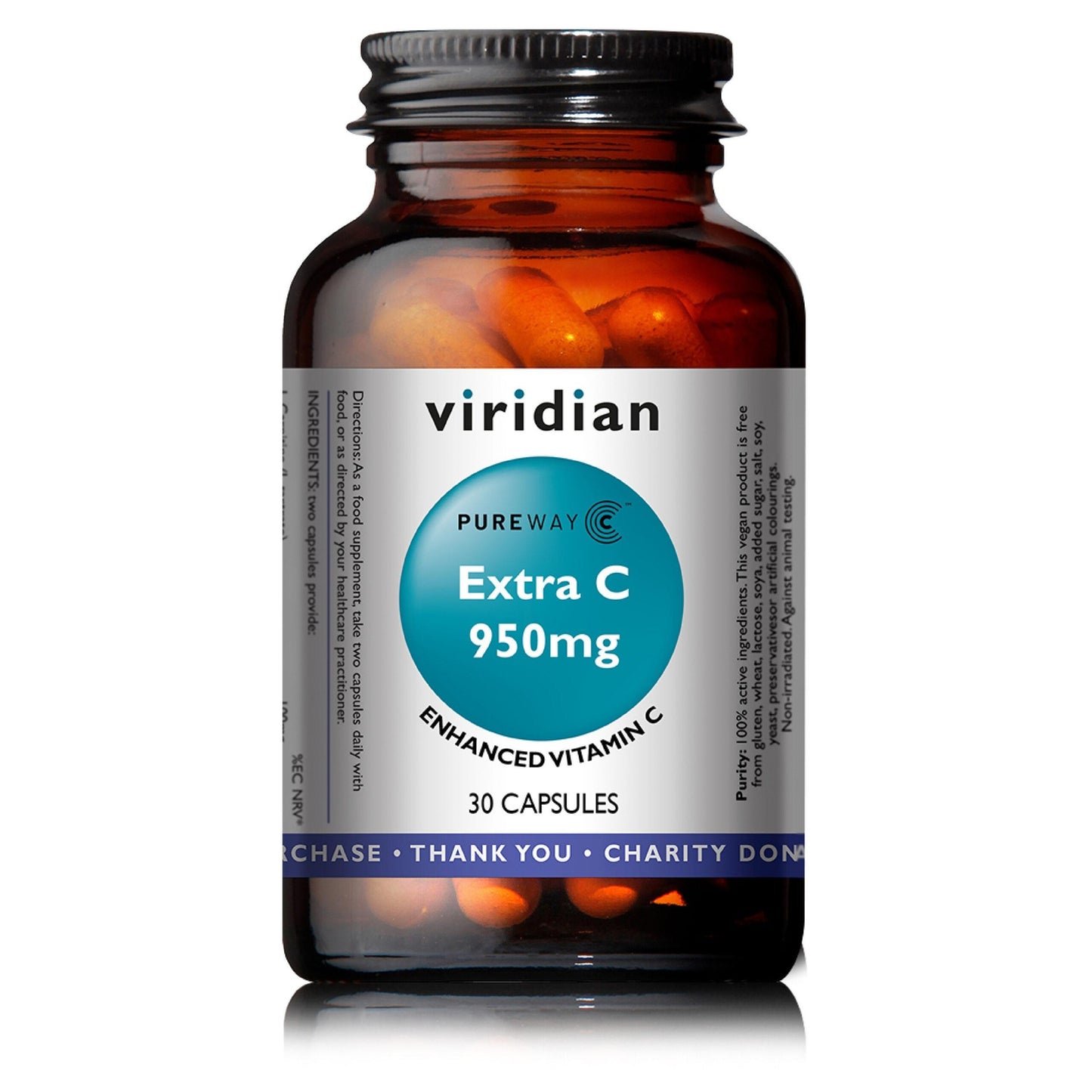 Extra C 950 mg Viridian 30 kapslar