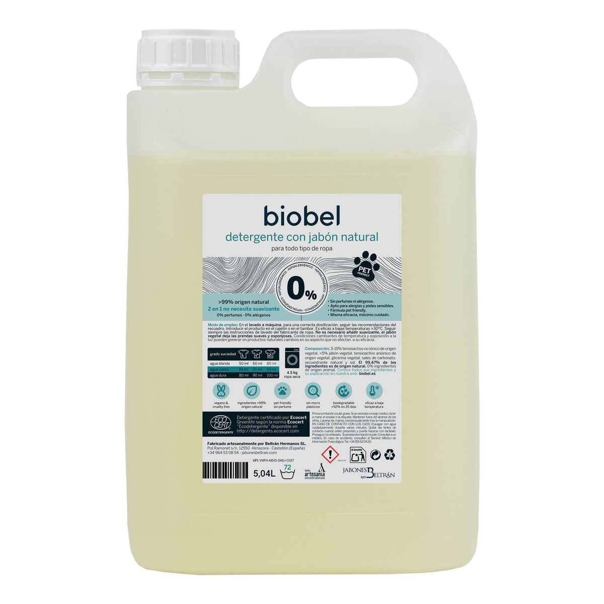Biobel Waschmittel 0 % 5 l