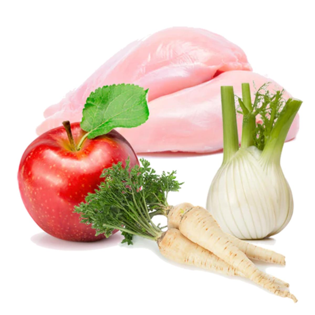 Natvoer Barf honden Festín de pollo BIO Puromenu 800 g