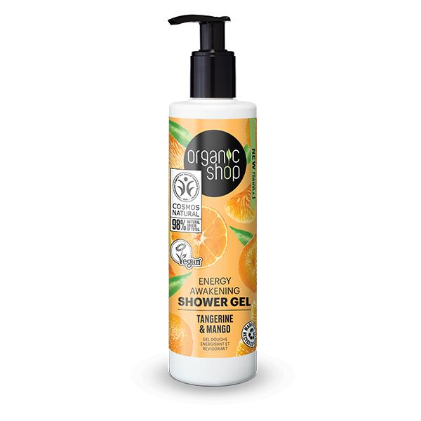 Energigivande duschgel med mango och mandarin Organic Shop 280 ml