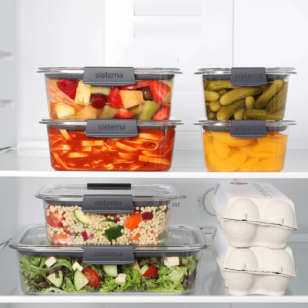 Medium airtight container Sistema Brillance 920 ml