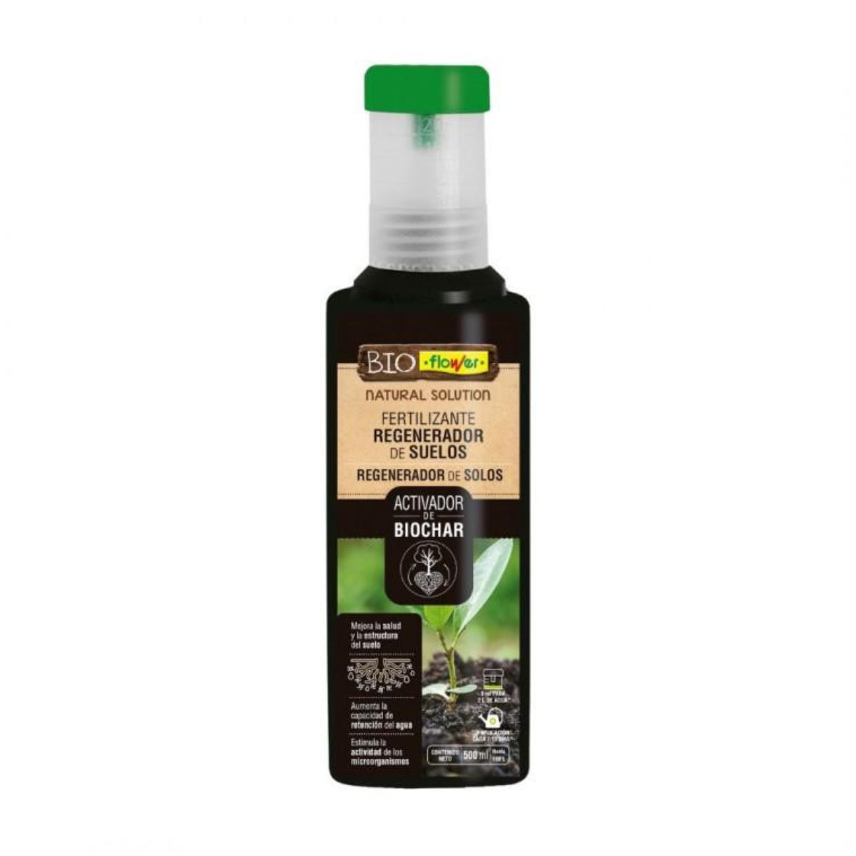 Biochar Bio Flower activerende meststof 500 ml