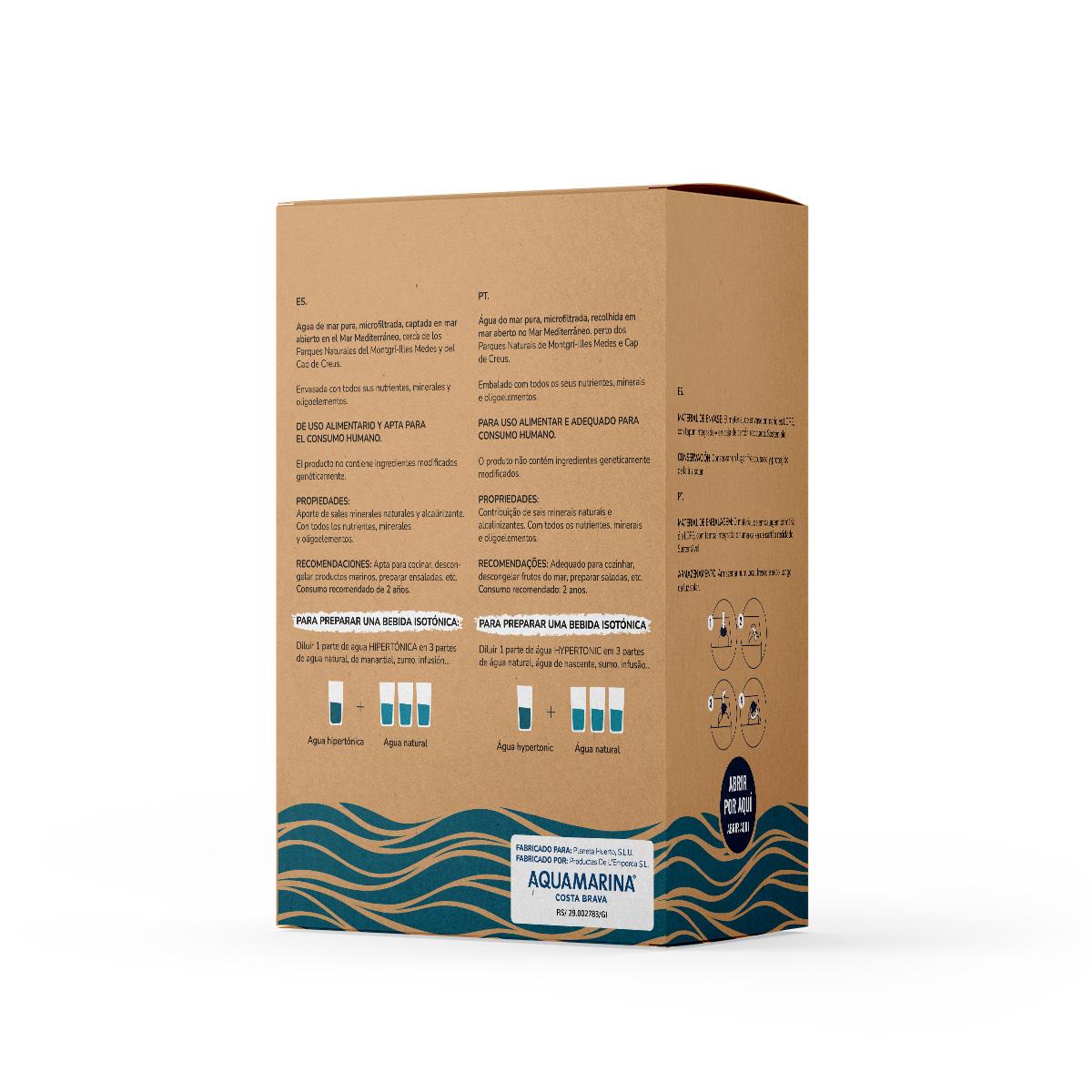 Agua De Mar Hipertónica Planeta Huerto 10 L