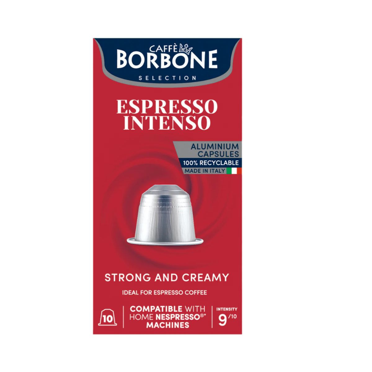 Kapsułki z intensywną kawą espresso kompatybilne z Nespresso Borbone 10 kapsułek 50 g