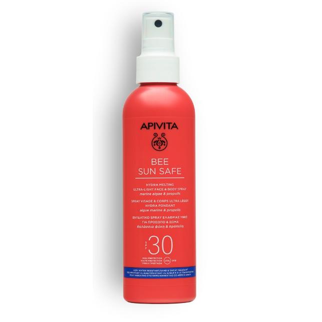 Spray solare ultraleggero Hydra Melting SPF30 Apivita 200 ml