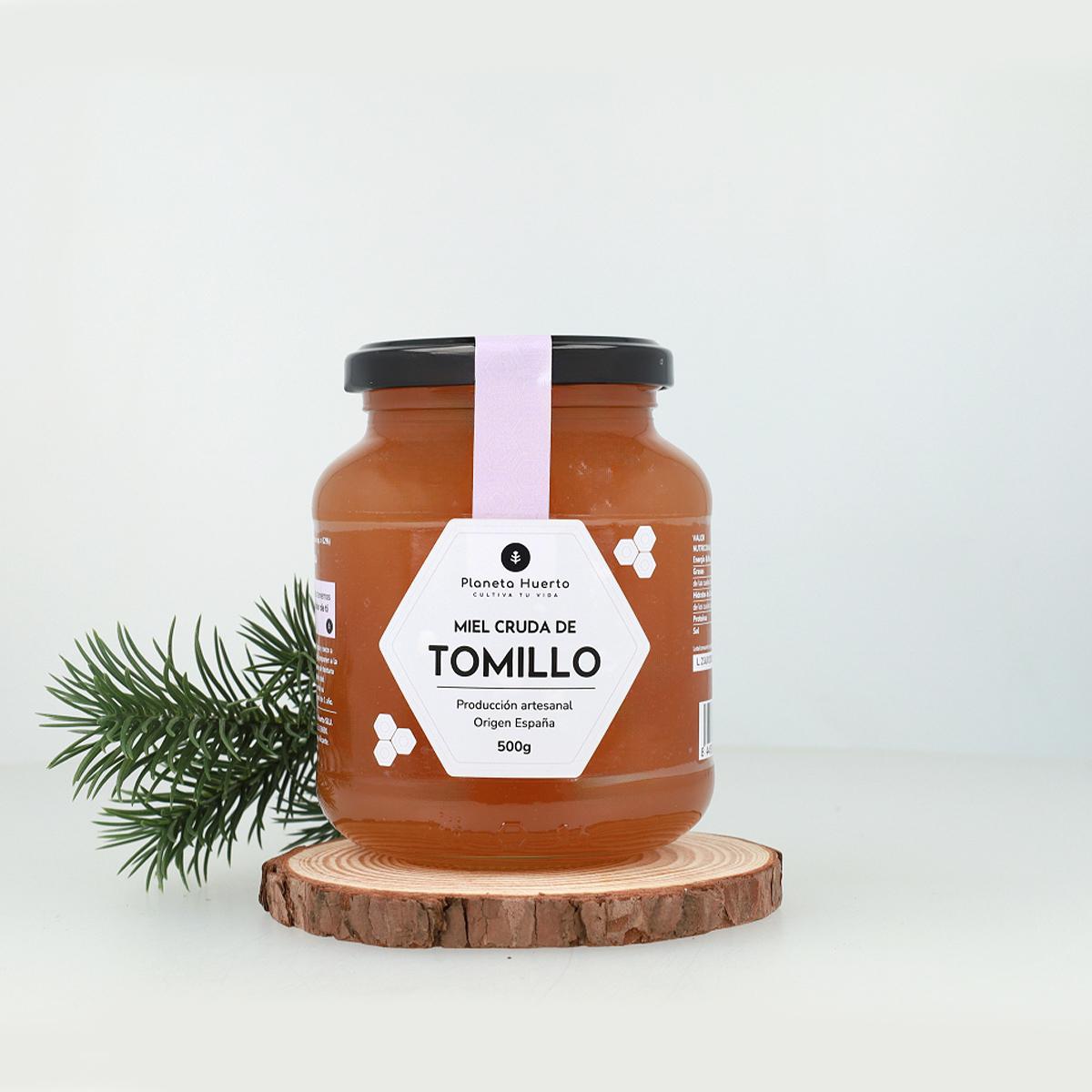 Miele di timo crudo Planeta Huerto 500 g