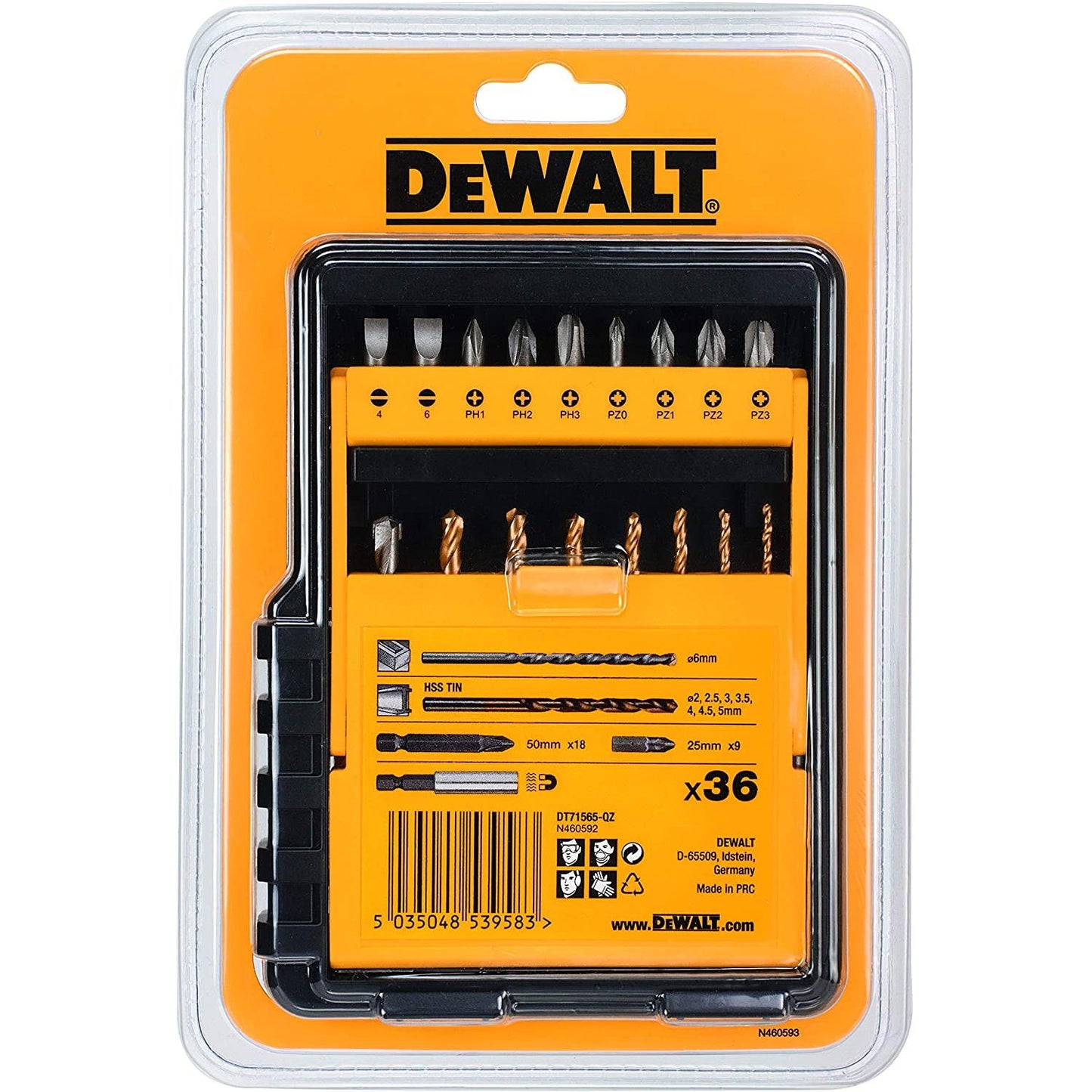 DEWALT DT71565-QZ 36-piece screwdriving and drilling set
