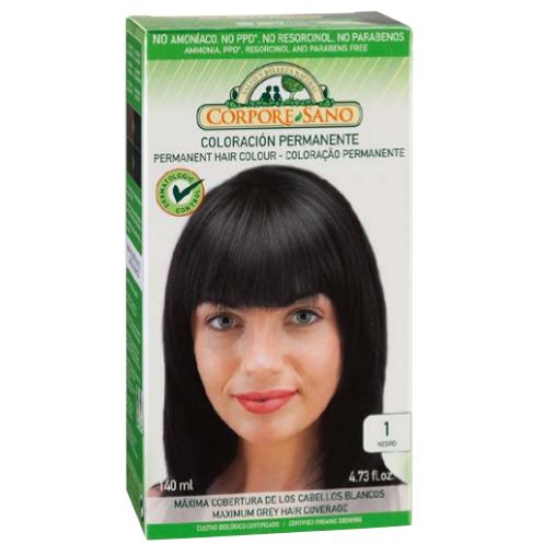 Tinta permanente n. 1 nero Corpore Sano 140 ml