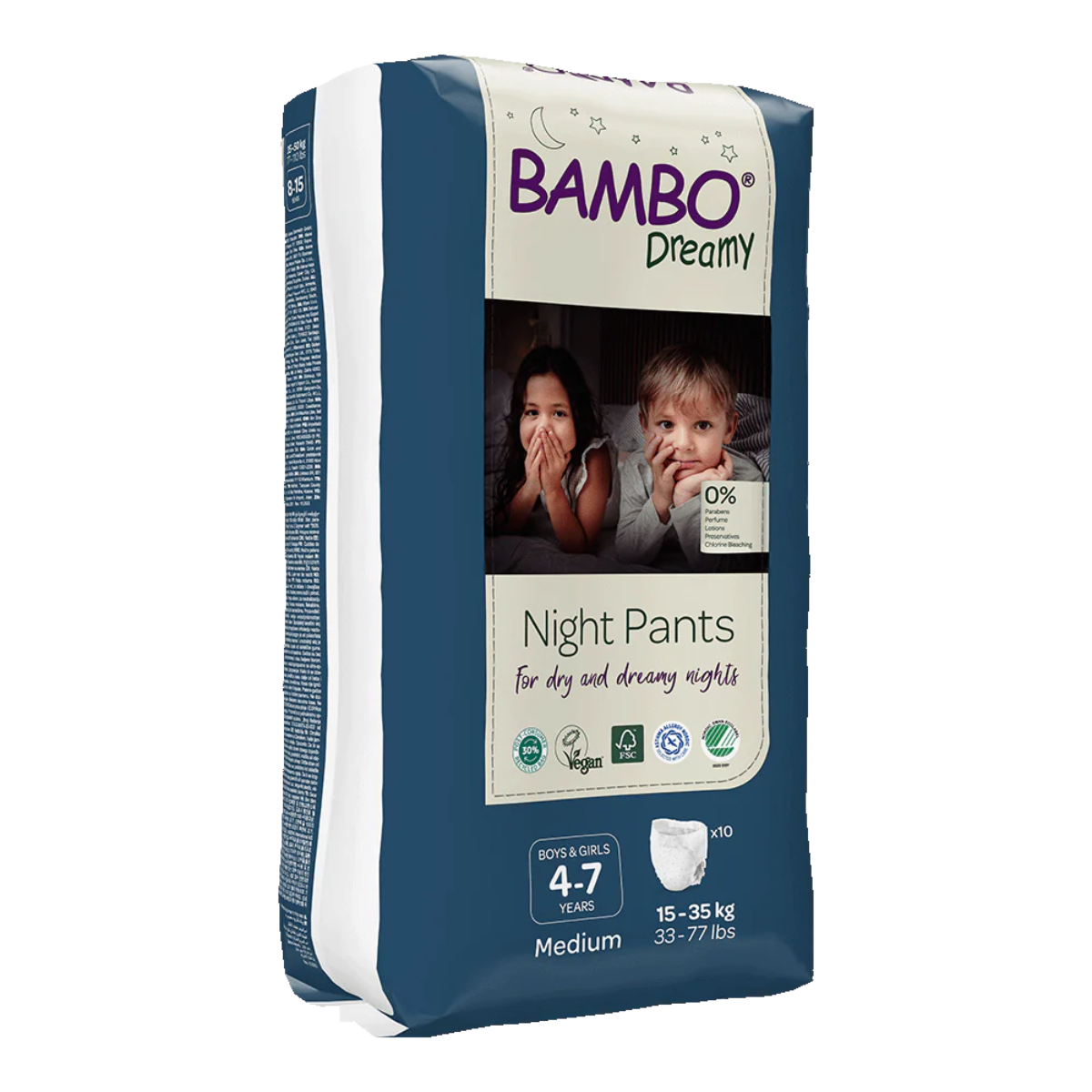 Bambo Dreamy spodnie na noc L (35-50 kg) 10 szt.