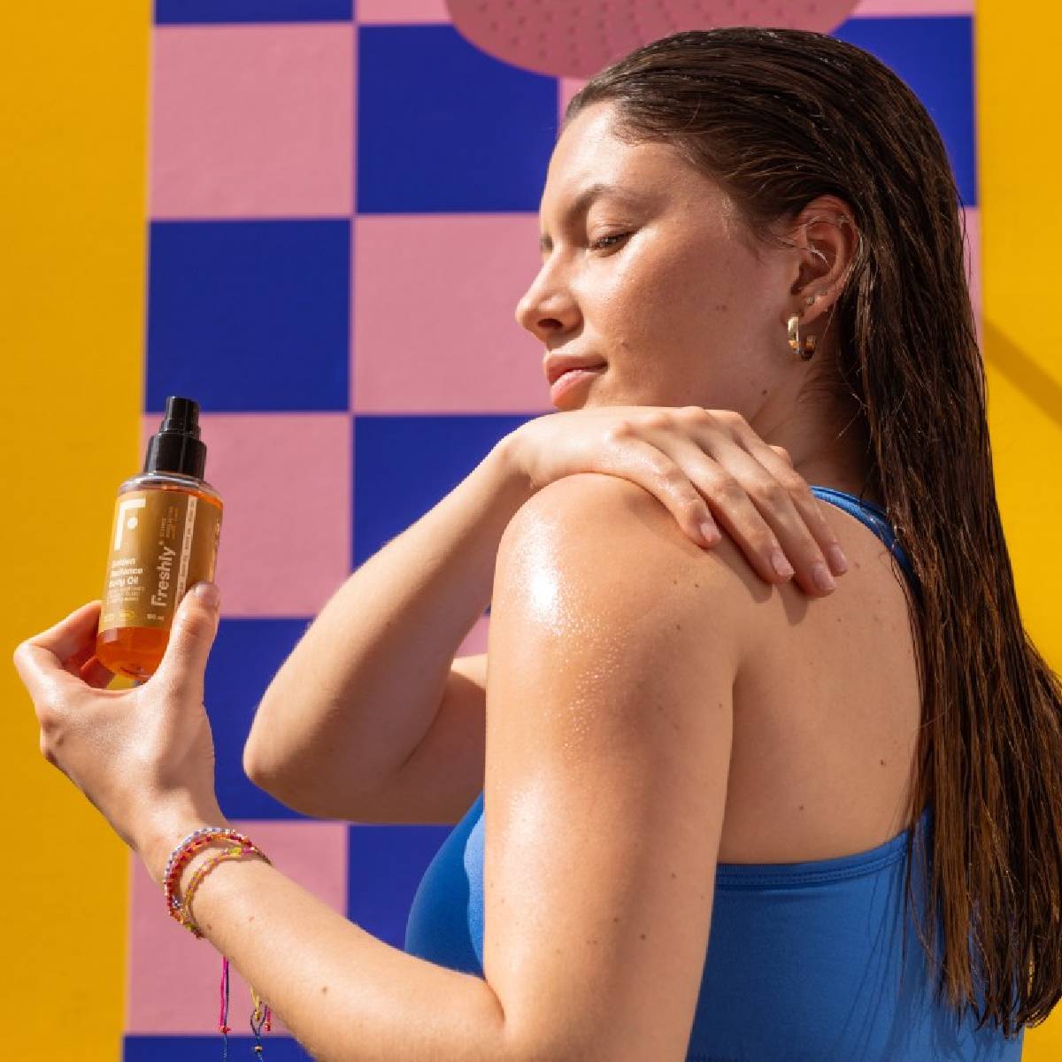 Pakket 2x Golden Radiance Freshly lichaamsolie 100 ml