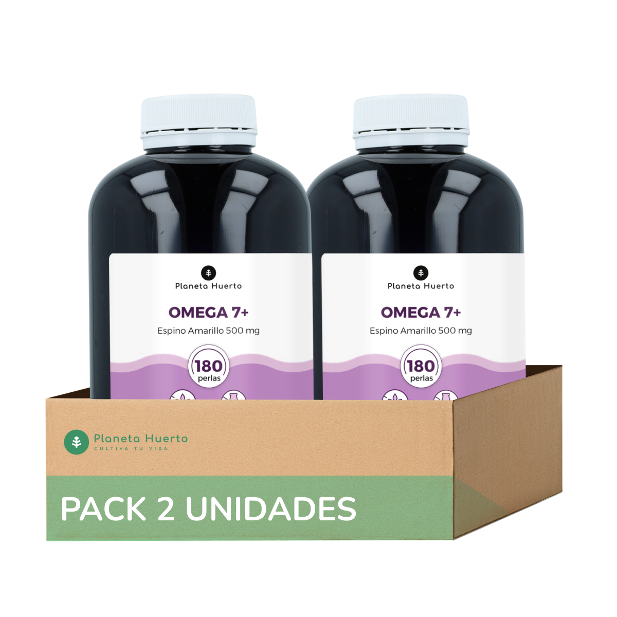 Förpackning 2xOmega 7 Havtorn Planet Orchard 180 pärlor