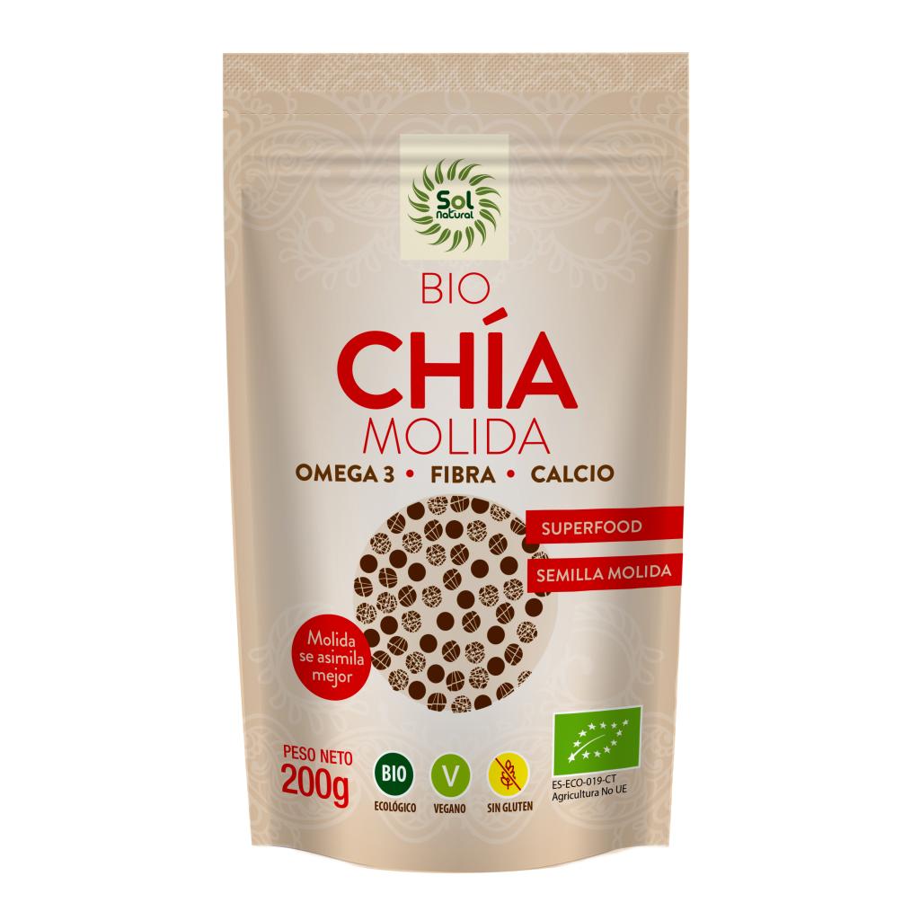 Semi di chia macinati Sol Natural 200 g
