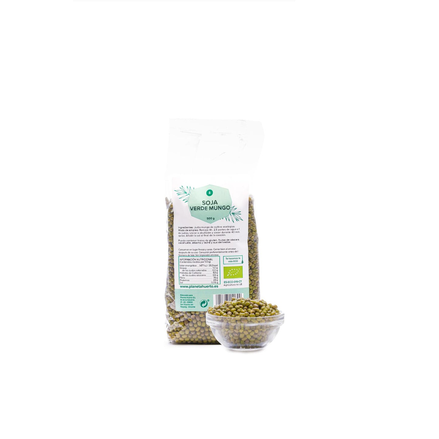 Green mung bean ECO Planeta Huerto 500 g