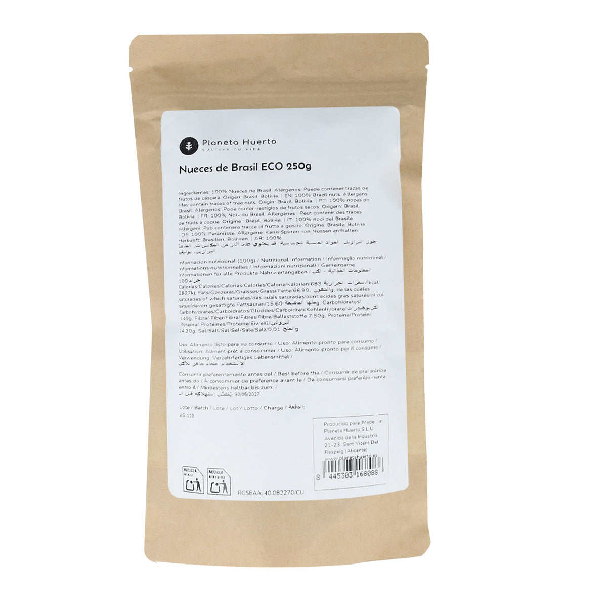 Noce del Brasile ECO Planeta Huerto 250 g