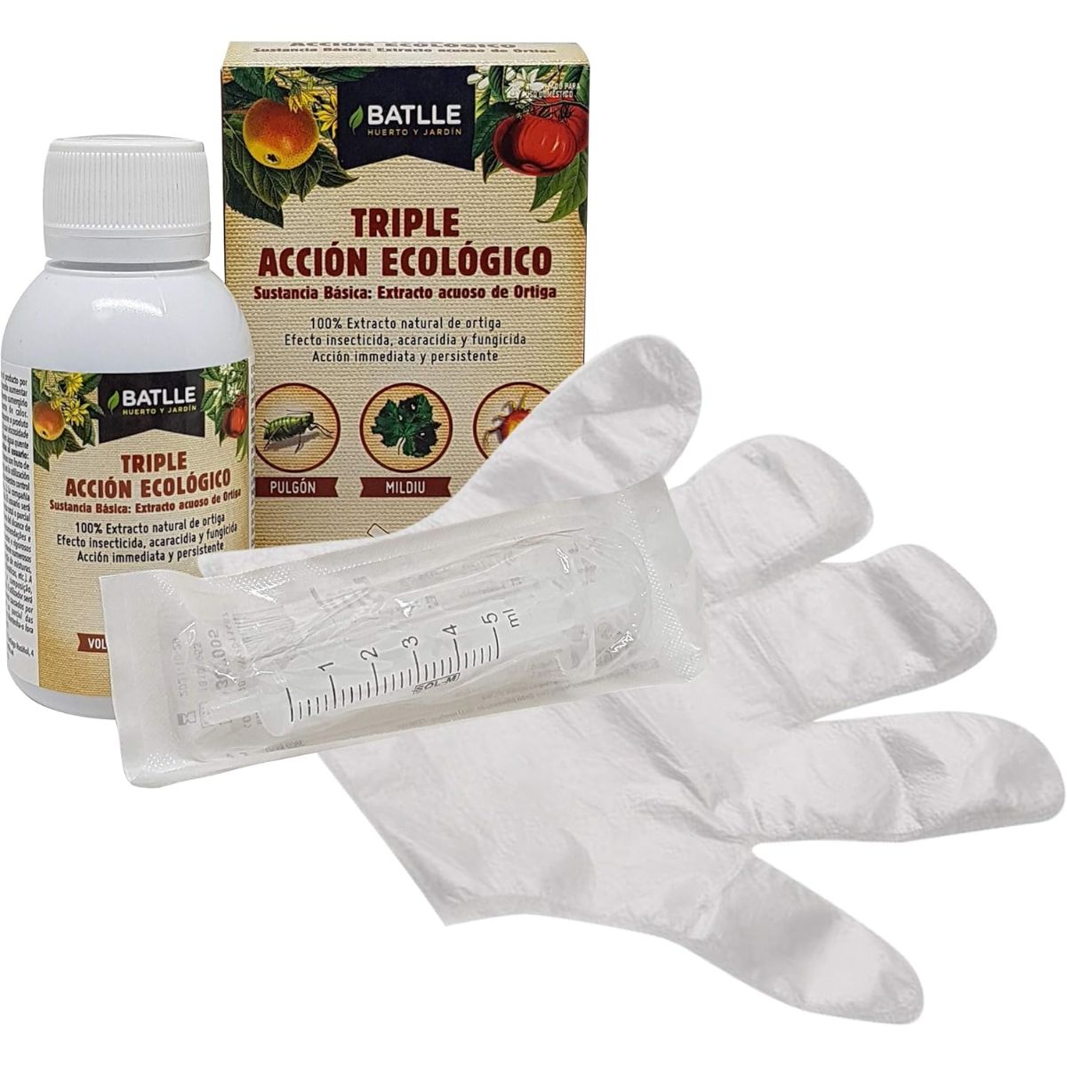Trippelverkande ekologiskt koncentrerat insekts-, svamp- och kvalsterbekämpningsmedel 100 ml Batlle