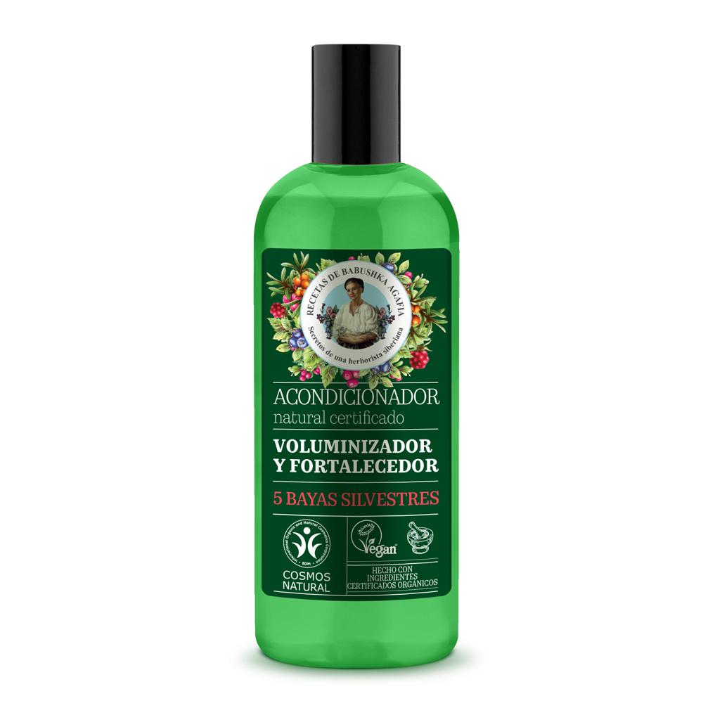 Acondicionador capilar natural certificado voluminizador y fortalecedor Agafia Natura Siberica 260 ml