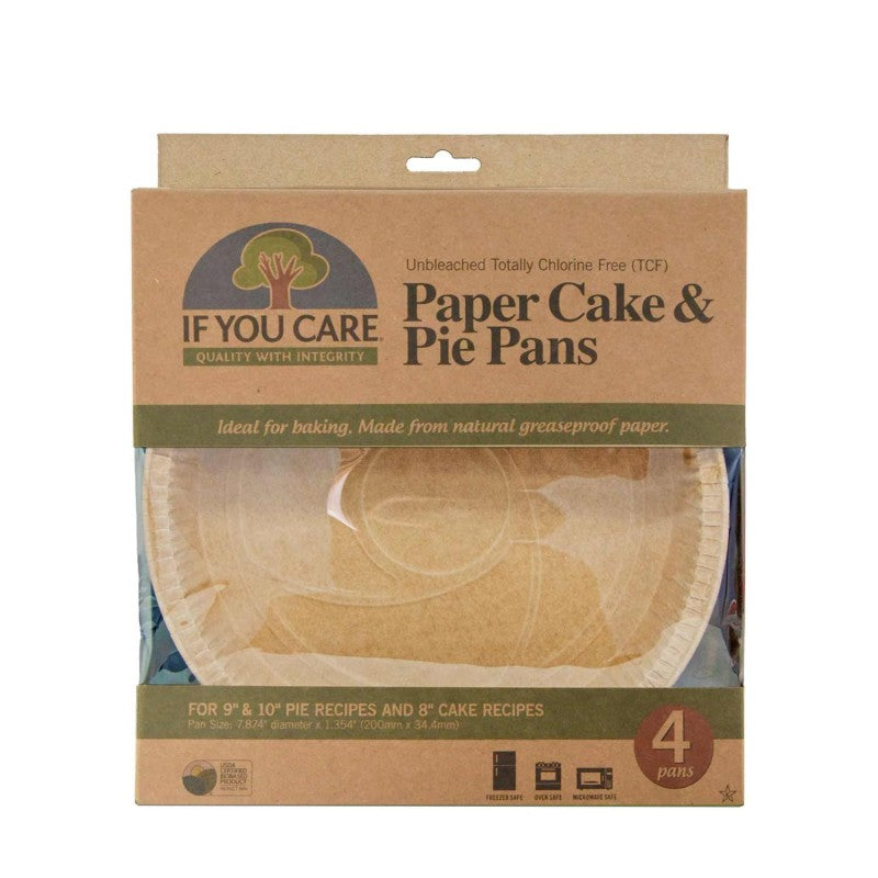 Molde de papel para hornear redondo If you care 20 cm 4 uds