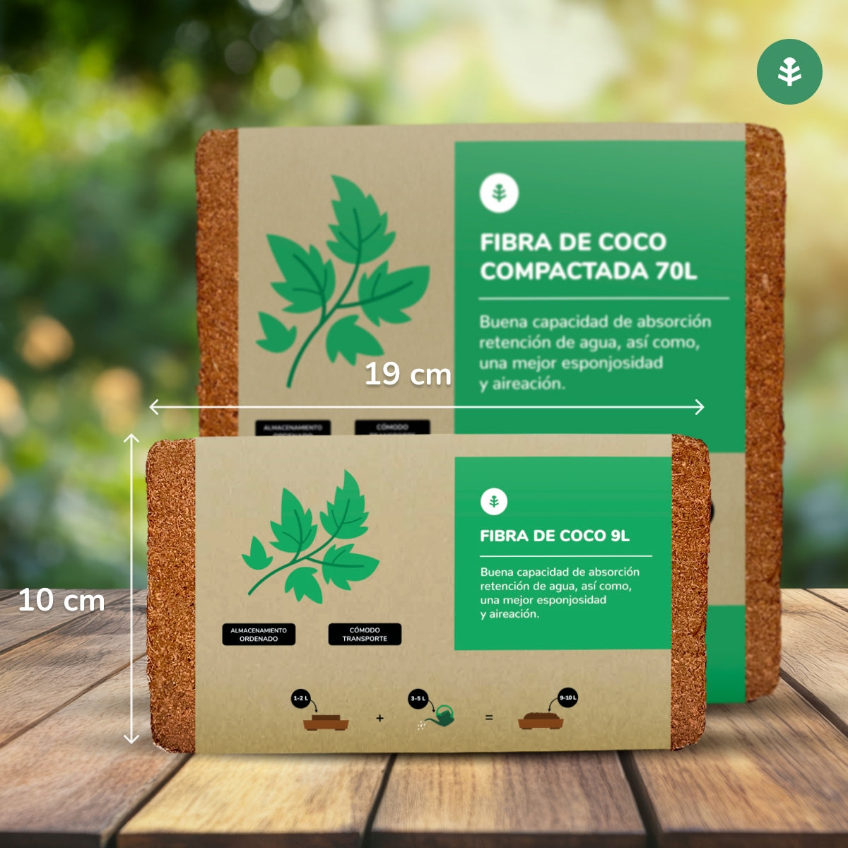 Substrat Coco Fibre Planeta Huerto 9 liter