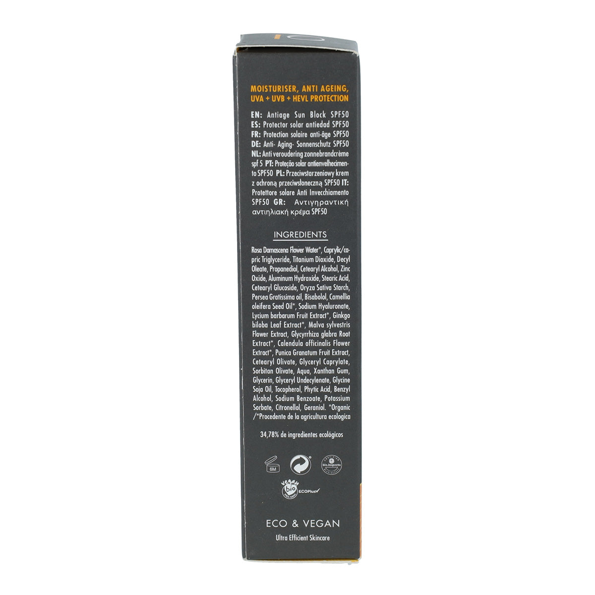 Krem przeciwsłoneczny przeciwstarzeniowy ECO z filtrem SPF 50 Eleven Obi 60 ml
