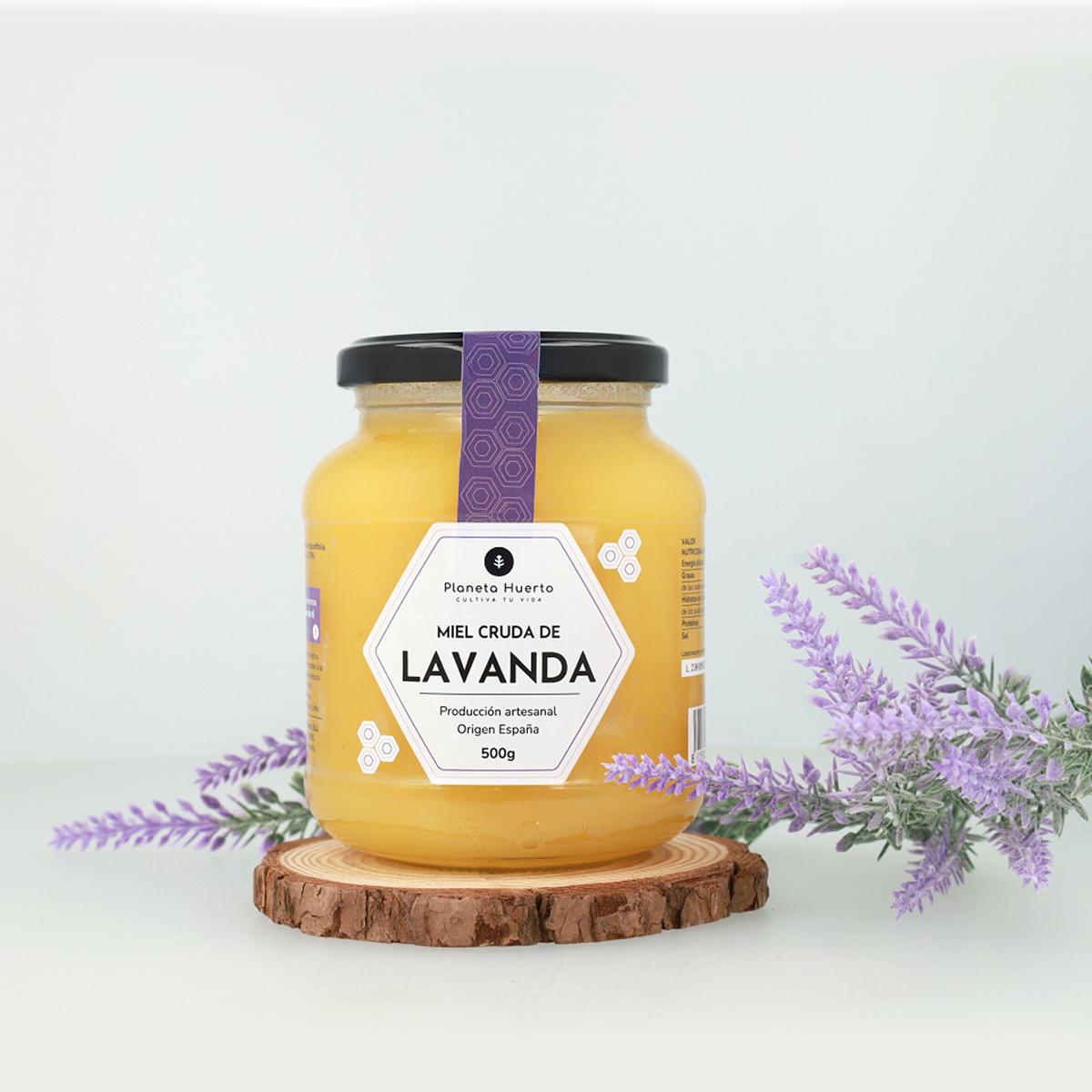 Rå lavendelhonung Planeta Huerto 500 g