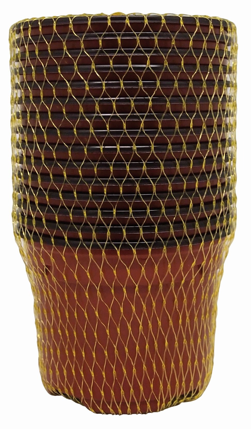 Pot en polypropylène marron 9 x 6,8 cm 15 unités