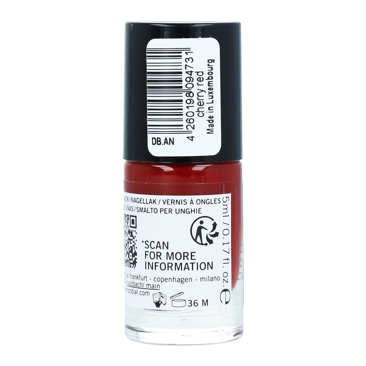 Vernis à ongles Cherry red Benecos 5 ml