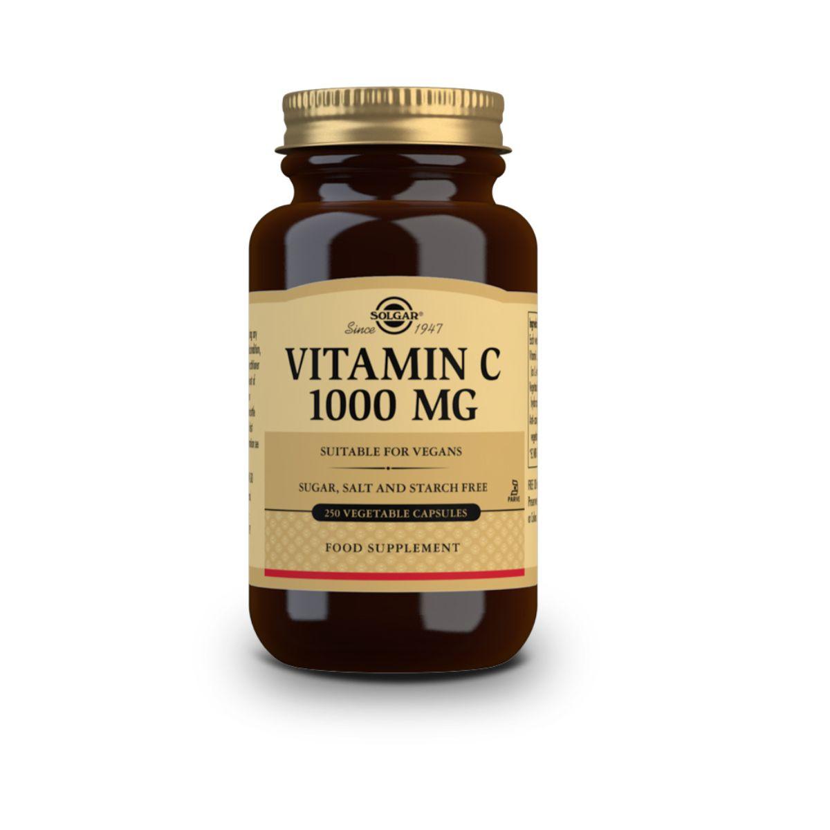 Vitamine C, 250 plantaardige capsules van 1000 mg. Solgar