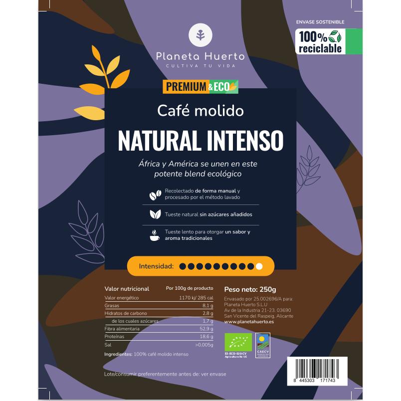 Caffè Eco naturale intenso macinato Planeta Huerto 250 g